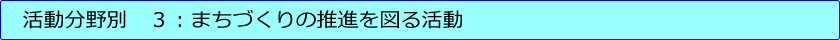 第３号：まちづくりの推進を図る活動